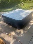 Intex Queen Firm Inflatable Raised Air Bed Black/gray Built-in Pump. Fixed Price $75.00.