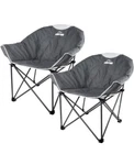 Suntime Oversized Padded Sofa Chair, Portable, Camping, Hiking, Grey Lot 2. Fixed Price $89.99.