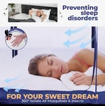 Alvantor Mosquito Net Bed Canopy Tent Dream Privacy Screen Blue Not Included. Fixed Price $39.95.