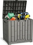 East Oak 31 Gal Outdoor Storage Box Waterproof Lockable Uv Resistant Grey. Fixed Price $34.79.
