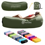 Nevlers Military Green Inflatable Lounger With Travel Bag And Pockets. Fixed Price $31.99.