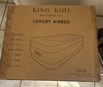 King Koil Twin Soft Air Bed Built-in Pump Extra Comfort Sheets Grip Edge. Fixed Price $65.00.