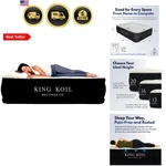 Luxury Pillow Top Plush Queen Air Mattress With Built-in High-speed Pump Best.... Fixed Price $261.99.
