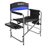Kingcamp Compact Camping Folding Chair With Side Table And Storage Pocket, Blue. Fixed Price $46.99.