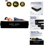 Luxury Pillow Top Plush Queen Air Mattress With Built-in High-speed Pump Best.... Fixed Price $278.97.