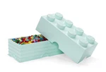 Lego Storage Brick With 8 Knobs, Aqua Blue New Toy. Fixed Price $62.44.