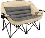Oversized 2-PERSON Padded Camping Chair Heavy Duty Loveseat 600LBS Beige. Fixed Price $133.99.
