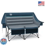 Timber Ridge Double Camping Chair, Heavy Duty Outdoor Folding Couch, Lovese. Fixed Price $98.99.