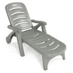 Costway Folding Chaise Lounge Chair 5-POSITION Adjustable Recliner Grey. Fixed Price $114.99.