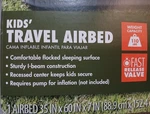 Ozark Trail Kids Travel Airbed Green 35X60X7IN Fast Release Valve. Fixed Price $18.00.