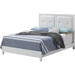 Glory Furniture Primo Faux Leather Upholstered King Panel Bed White. Fixed Price $372.14.