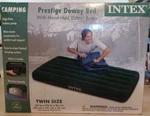New Intex Twin Size 39"X75"X8.75" Prestige Downy Bed W/hand Held Battery Pump. Fixed Price $29.88.