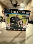 Pure Comfort 5-IN-1 Inflatable Chair Bed. Fixed Price $22.00.