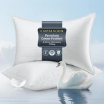 Cozsinoor Goose Feather Pillows Size Set Of 2 - Hotel Down Queen, White. Fixed Price $60.23.