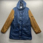 Collusion Jacket Adult Small Blue Unisex Oversized Denim Outdoor Casual Chore. Fixed Price $23.88.