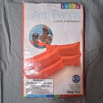 New Intex Large Arm Bands Swimming Floaties Orange Kids Ages 6-12 10IN 6.5IN. Fixed Price $5.20.