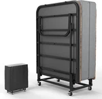 Dujah Double-sided Portable Folding Bed W/ Memory Foam Mattress Rollaway Guest. Fixed Price $116.98.