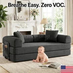 Washable Sofa Bed Couch Sleeper Convertible Pull-out With Side Pockets. Fixed Price $279.99.