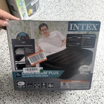 Intex Dura-beam Plus 16.5" Pillow Rest Raised Airbed With Internal Pump Black,. Fixed Price $47.49.