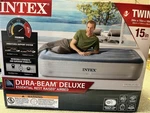 Intex 15" Twin Essential Rest Dura-beam Airbed Mattress With Built-in Pump. Fixed Price $31.00.