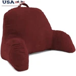 Microsuede Backrest Pillow Bed Support Cushion Portable Reading Lounging Comfort. Fixed Price $52.42.