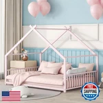 Bellemave Full Size Floor Bedframe Slats For Kids Metal Montessori Beds. Fixed Price $246.71.