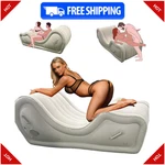 Inflatable Position Aid Sofa For Couples, Built-in Air Pump Support Cushion Chai. Fixed Price $85.39.