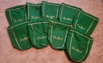 Lot Of Crown Royal Green 9" Pouch Bottle Bags Distillery Drawstring Gift Idea. Fixed Price $6.40.