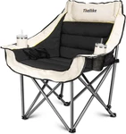 Heavy Duty Oversized Camping Chair With Cup Holders & Carry Bag - 400LBS Support. Fixed Price $116.99.