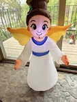 Holiday Time 3.5 Ft Christmas Angel With Wings Air-blown Inflatable Led Lights!!. Fixed Price $15.00.