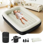 Deeteck Inflatable Toddler Travel Bed Portable Blow Up Air Mattress Safety Sides. Fixed Price $49.99.