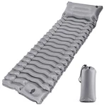 Jnconser Sleeping Pad, Ultralight Inflatable Mat With Single, Grey. Fixed Price $44.02.