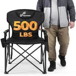 Sportneer Oversized Heavy Duty Camping Chair 500 Lbs Capacity, Folding Portable. Fixed Price $88.00.
