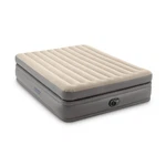 Intex Fiber-tech Elevated Air Mattress W/ Built-in Pump, Queen (open Box). Fixed Price $48.50.