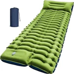Camping Sleeping Pad Bed Inflatable Ultralight Pillow Built-in Foot Pump Hiking. Fixed Price $24.29.