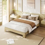 Queen Size Frame Wood Platform Minimalist Bedroom Furniture. Fixed Price $121.59.