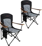 Fair Wind 2 Pack Fully Padded Camping Chair 350LBS Capacity Heavy Duty Portable. Fixed Price $78.28.