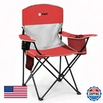 Portable Outdoor Folding Chair With Cup Holder & Cooler Bag - Breathable Mesh,. Fixed Price $51.71.