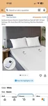 Sunbeam Electric Heated Mattress Pad Restful Queen, White Quilted Vertical. Fixed Price $45.00.