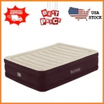 Bestway Maroon Tritech Airbed Queen 20" With Built-in Ac Pump. Fixed Price $56.26.