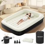 Inflatable Toddler Travel Bed - 64 Inches Portable Air Mattress With Fou. Fixed Price $77.98.