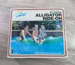 Vintage 1985 Intex The Wet Set 84" Alligator Ride-on Inflatable "open Box". Fixed Price $89.99.