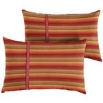 Sorra Home X Sunbrella Indoor/outdoor Lumbar Pillows Of 2 Sunset Red Stripes. Fixed Price $85.47.