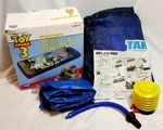 Vintage Exxel Inflatabed Toy Story 3 Air Mattress Set With Pump. Fixed Price $27.99.