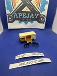 2 Black Replacement Horses For Matchbox No 40 43TRAILER, Ergomatic Cab. Fixed Price $8.00.