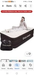 Englander California King Double High Inflatable Air Mattress W/built-in Pump. Fixed Price $70.00.