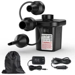 Electric Air Pump Ac Dc Portable Quick Fill Inflator Deflator 3 Nozzles. Fixed Price $13.50.