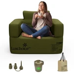 Inflatable Couch Portable Rechargeable Pump Oxford Cloth Camping Luxchoice Sofa. Fixed Price $154.99.