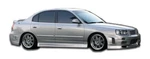 01-06 Fits Hyundai Elantra Skyline Duraflex Side Skirts Body Kit 100268. Fixed Price $144.00.