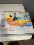 Intex Extra Large Ride On Rubber Duckie Pool Inflatable New Box 63" 46.5". Fixed Price $12.80.